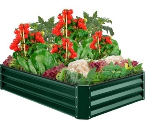 Outdoor Metal Raised Garden Bed for Vegetables, Flowers, Herbs - 6x3x1ft $92.99 - Lot 151b