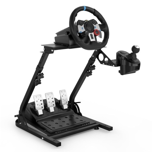 FLAONUSGT Racing Wheel Stand Racing Simulator Cockpit Steering Wheel Stand for Logitech G29 G920 G923 G27 G25 Thrustmaster T300Rs T300Gt T150Rs Supporting TX Xbox PS4 PS5 PC Parts - Lot 1779