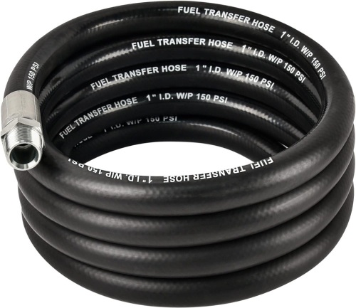 EVIL ENERGY 1" Fuel Transfer Hose,Farm Fuel Hose for Dispensing Diesel Gasoline Kerosene Biodiesel 20FT - Lot 2218