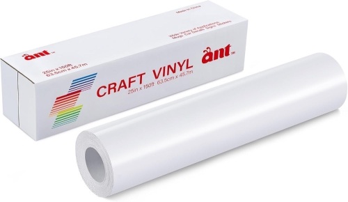 Ant Ivory White 25inch x 150ft Smart Permanent Vinyl Compatible with Cricut Venture, Create DIY Projects, Decals, Stickers & More, All-Weather & Fade-Proof, Ideal for Outdoor Use - Lot 2219