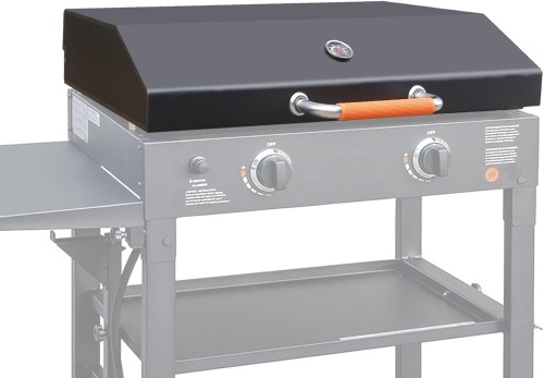 CANDANA Hinged Lid with Thermometer for Blackstone 28" Griddle Cover, Upgraded Hard Cover for Blackstone 28" Flat Top Grill 1517 1853 Griddle, with Heat Resistant Handle - Lot 2301