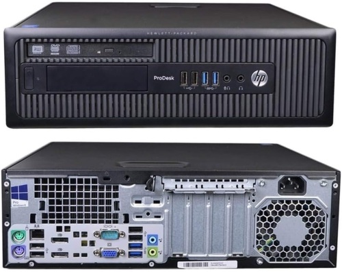 HP ProDesk 600 G1 SFF Slim Business Desktop Computer, Intel i5-4570 up to 3.60 GHz, DVD, USB 3.0, Windows 10 Pro 64 Bit (Renewed) (8GB RAM | 500GB HDD) (Renewed) - Lot 2383