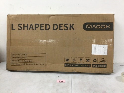 Aodk L Shaped Desk - Lot 2408
