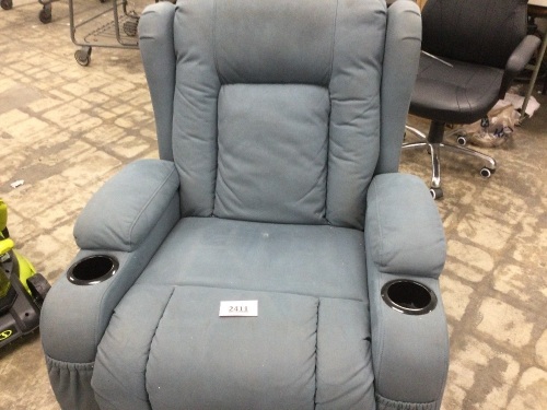 Gray BCP Recliner (MIssing Pieces) - Lot 2411