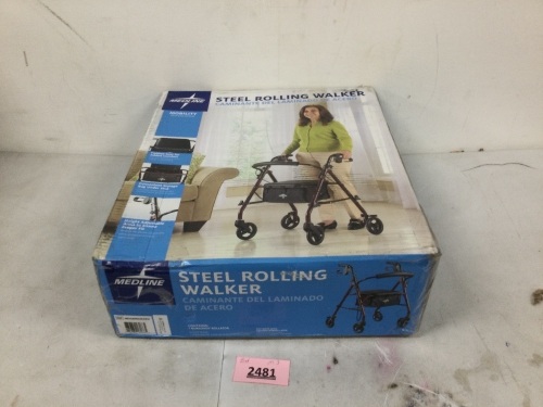 Medline Steel Rolling Walker - Lot 2481