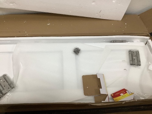 Salon Door (32 * 42in, White, Double Door) - Lot 2501