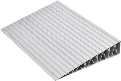 Anwenwen Threshold Ramp 4" Rise Modular Aluminum Entry Ramps Indoor and Outdoor Maximum Load of 1800lbs for Wheelchair Doorway Scooter and Power Chair - Lot 2398
