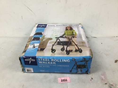 Medline Steel Roling Walker - Lot 2492