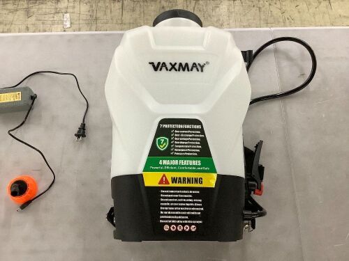 VaxMay Electric Backpack Sprayer 4 Gal - Lot 196