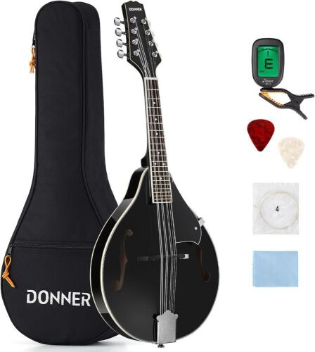 Donner A Style Mandolin Instrument with Tuner, String, Bag - Lot 308