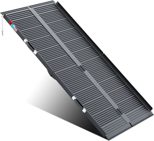 WHALEMOTOR Black Portable Wheelchair Ramp, 7FT - Lot 509