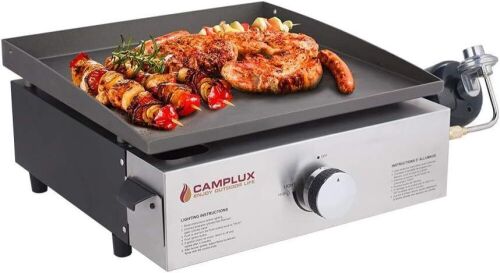 Camplux Propane Gas Flat Top Grill Station with Knobs & Ignition, 17inch  - Lot 55