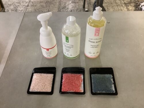 Pink Zebra Dish Soap, Foaming Hand Soap, Multi-purpose Cleaner & Air Fresheners - Lot 405