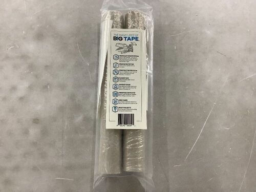 Big Tape Window Plastic Barrier Film, 12' Roll, 2 pack  - Lot 370