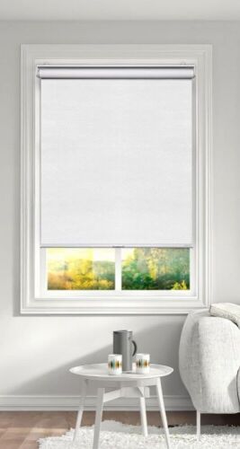 SHADESLINE Blackout Roller Shades, White, 35" x 80"  - Lot 577