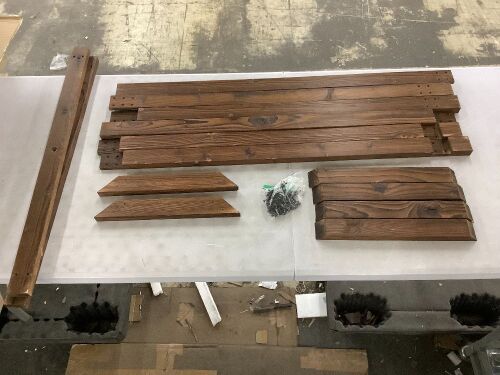 Square Wood Wedding Backdrop Stand - Unknown if Complete  - Lot 415