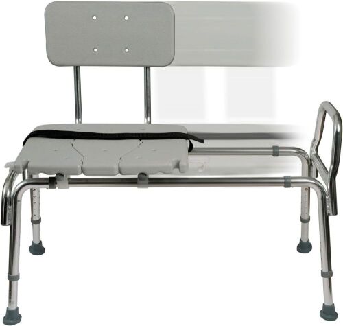 DMI Tub Transfer Bench and Shower Chair with Non Slip Aluminum Body - Lot 421