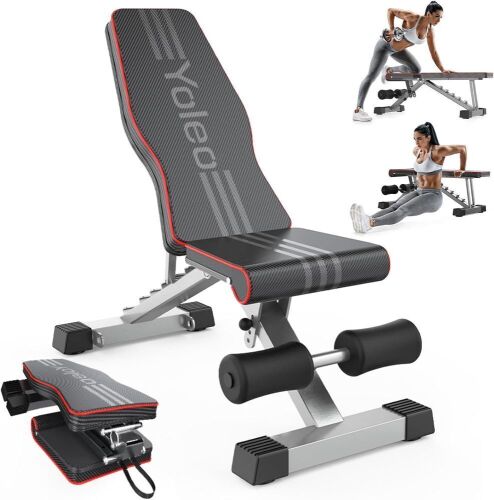 Yoleo Adjustable Weight Bench - Lot 778