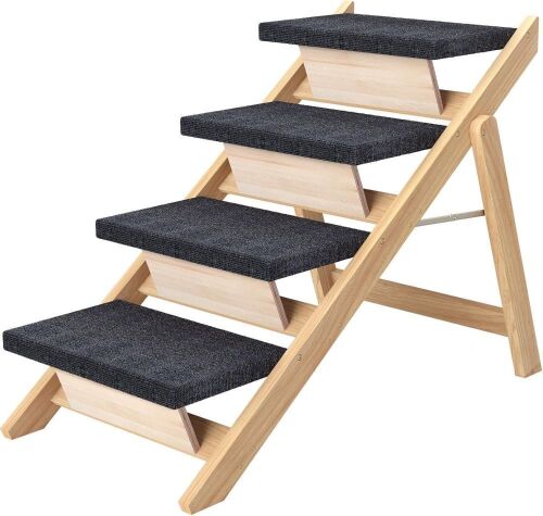 RunLexi Pet Stairs, Up to 110 lbs, 4 Steps  - Lot 486
