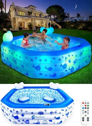 StarOcean Light Up Inflatable Pool - Lot 552