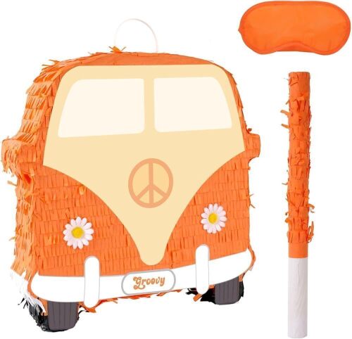 Groovy Van Pinata with Blindfold and Bat  - Lot 598
