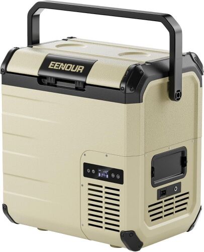  EENOUR D18 12 Volt Car Refrigerator, 19Q, 25W, -4~50℉, 12/24V DC, 110~240V AC - Battery Not Included - Lot 57