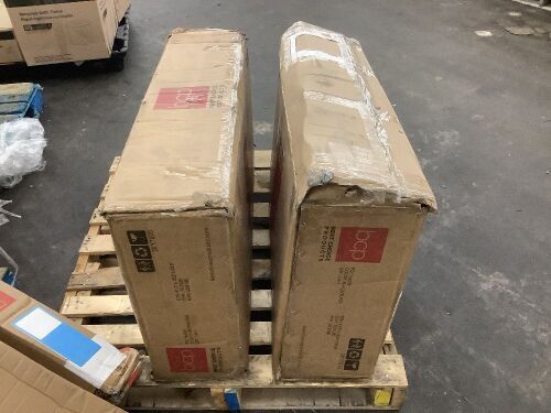 Lot of (2) 4-Piece Textilene Outdoor Conversation Set w/ Cushions, Table - Uninspected - Lot 601