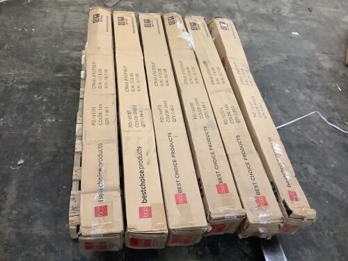 Lot of (6) 10' Solar LED Patio Umbrellas - Uninspected - Lot 813