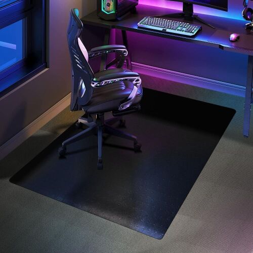 SALLOUS Black Office Chair Floor Mat for Carpet  - Lot 587