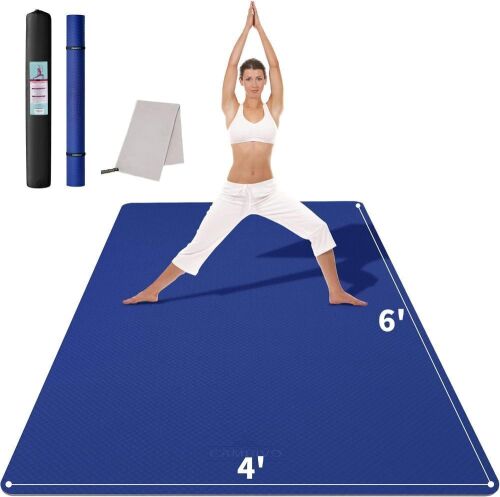 CAMBIVO Large Yoga Mat 6' x 4'  - Lot 667