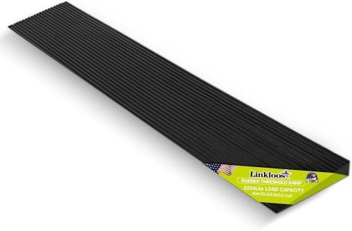 Linkloos 0.8" Rise Rubber Threshold Ramp, 35.4" x 5.9"  - Lot 555