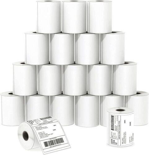  MFLABEL 4x6 Direct Thermal Labels, 250 Labels/Roll, 20 Rolls  - Lot 655