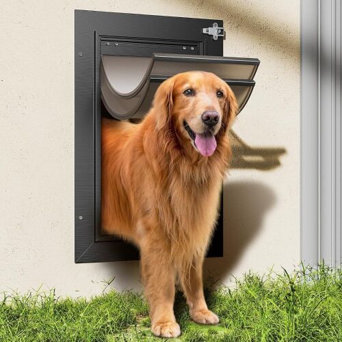 Pet Door for Wall, for Pets up to 100lb  - Lot 23