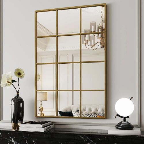 Window Pane Wall Mirror 24" x 36"  - Lot 297