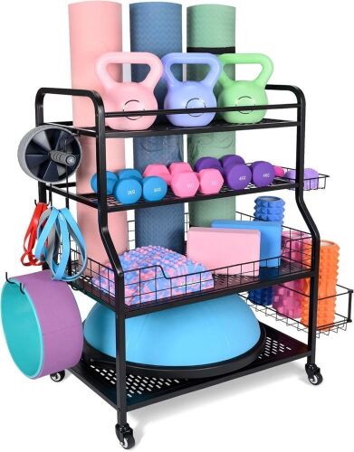 PeBro Home Gym Storage Rack - Lot 291
