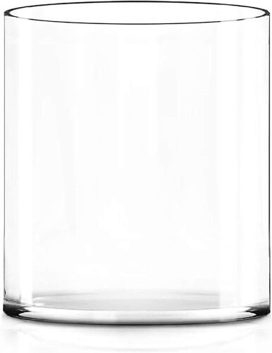 CYS Excel Large Clear Glass Cylinder Vase 12" x 10"  - Lot 292