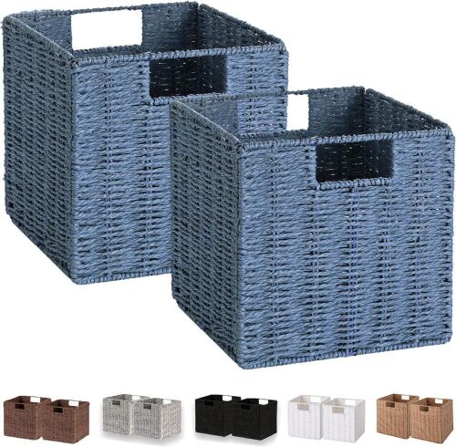 13" Wicker Storage Basket, Set of 2 - Lot 661