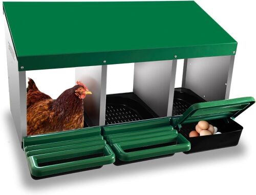 Eggluuz Chicken Nesting Box, 3 Holes  - Lot 751