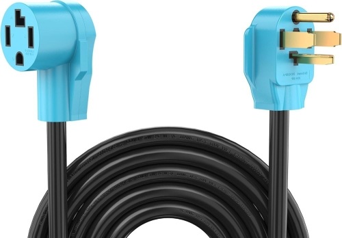 CircleCord UL Listed 30 Amp 4 Prong 50 Feet Dryer/EV Extension Cord, NEMA 14-30P/R, Suit for Level 2 EV Charging Such as Tesla Model 3/X/Y/S and 4 Prong Dryer, 125V/250V STW 10 Gauge - Lot 2474