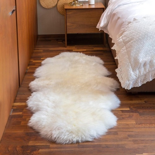 MH MYLUNE HOME Genuine Sheepskin Rug, New Zealand Sheepskin Throw Luxury - Lot 2601