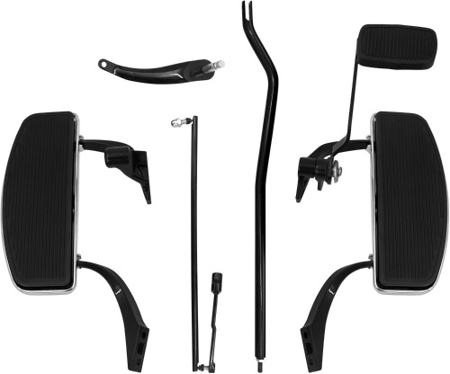 HDBUBALUS Motorcycle Forward Controls Floorboard Pegs Lever Linkage Kit Set Fit for Harley Dyna Street Bob Super Glide Custom Low Rider FXD FXDB FXDC 2006-17 - Lot 2618