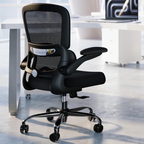 Office Chair - Ergonomic Desk Chair with Adjustable Lumbar Support, Mesh Computer Chair, Executive Chair for Home Office Comfortable Lumbar Support (Black) - Lot 2629