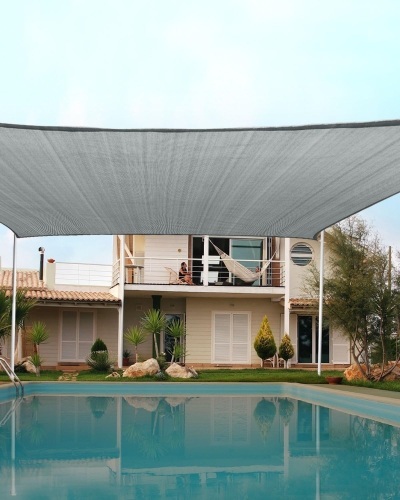 Quictent 20x26ft Sun Shade Sail for Patio, 185GSM Heavy Duty Rectangular Outdoor Sunshades UV Block Outside Canopy Cover for Backyard - Lot 2630