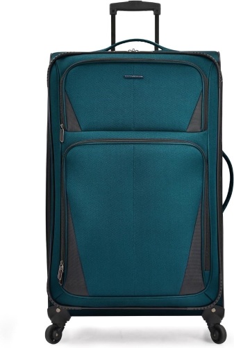 U.S. Traveler Aviron Bay Expandable Softside Luggage with Spinner Wheels, Teal, 30-Inch, US08125E31 - Lot 2705