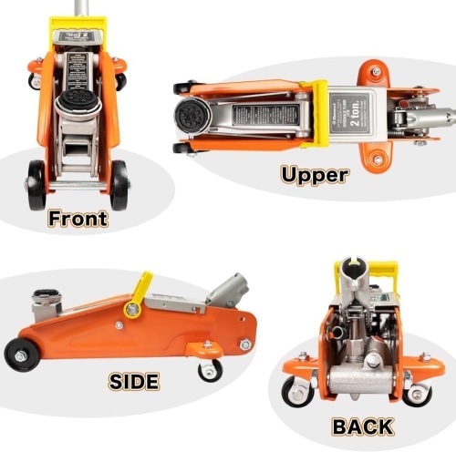 Donext 2 Ton Floor Jack, Low Profile Hydraulic Racing Floor Jack Slow Release, Heavy Duty Steel Construction, Lifting Range 5.31"-13.4" - Lot 2728