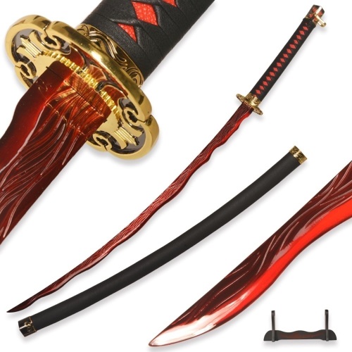 Handmade full tang katana Game sword rivers of blood katana - Lot 2760