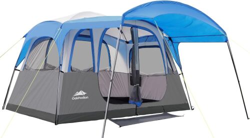6/8 Person Camping Tent with Porch - Lot 2812