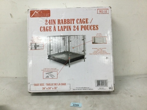 24in Rabbit Cage - Lot 2795