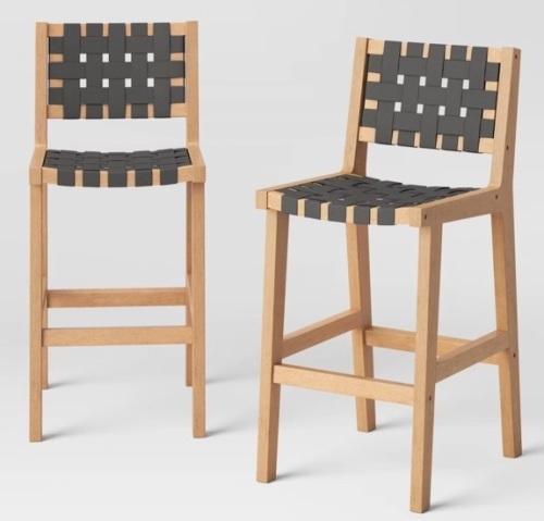 Colton 2pk Bar Height Strapping Dining Chairs - Threshold™ designed with Studio McGee $350.00 - Lot 155