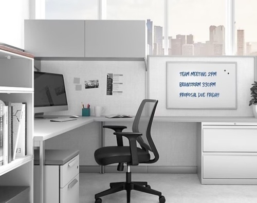TRU RED™ Magnetic Steel Dry Erase Board, Satin Frame, 3' x 2' (TR61169) $43.82 - Lot 61